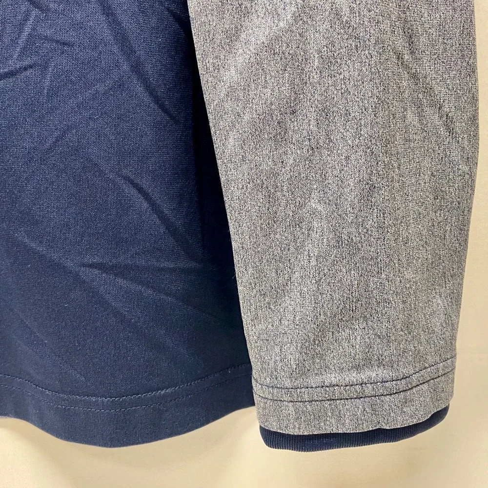 Dallas Cowboys NFL Coaches Nike Jacket Men's XL Navy Grey 1/2 Zip Dri-Fit EUC
